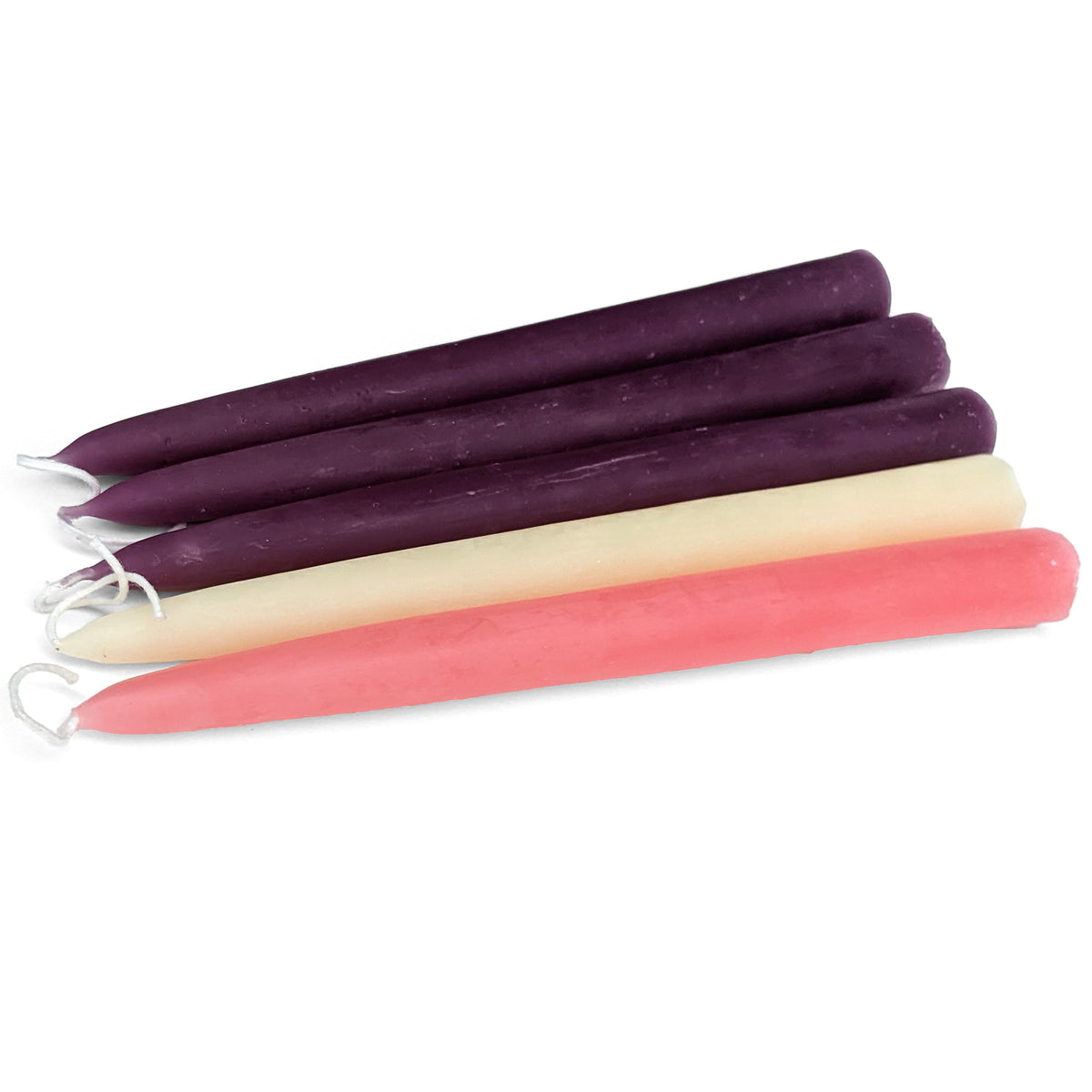 Pure Beeswax Advent Candles Dipped Beeswax Candles Beeswax Advent