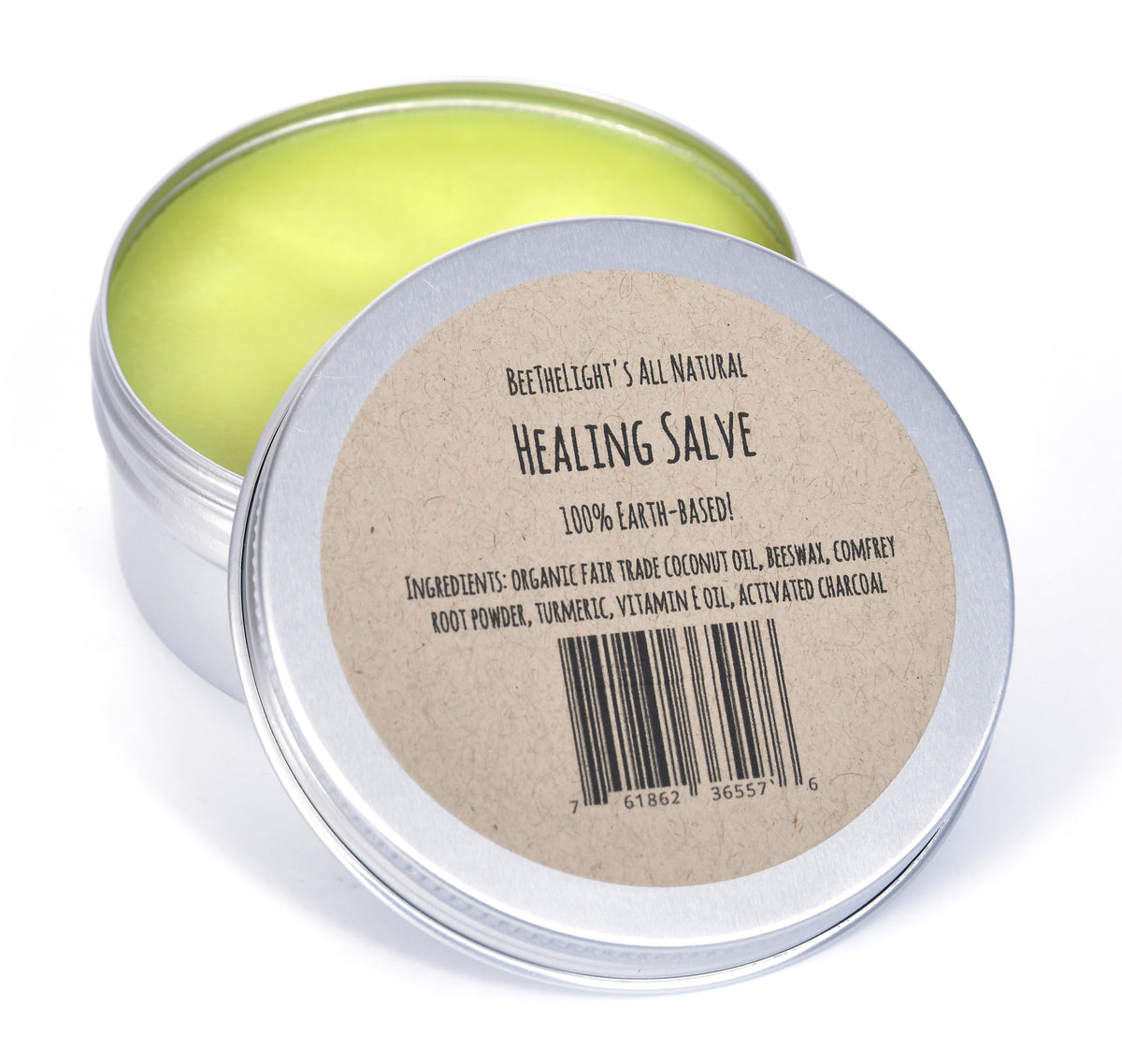 All Natural Healing Salve Skin Balm in 4 oz Tin With Organic Fair Trad