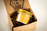 Jar with Gold Lid ~ Aromatherapy or Unscented