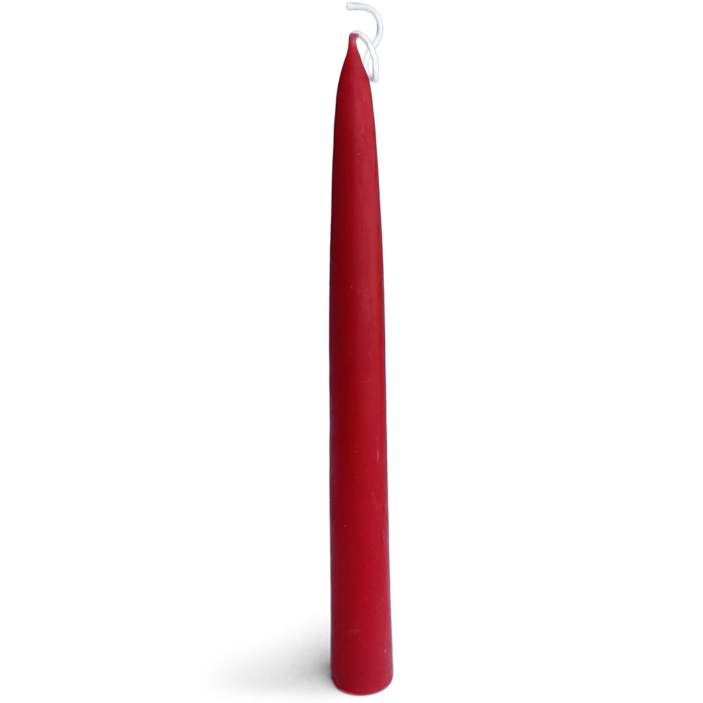 Pure Beeswax Candles – Tagged red taper candle – BEE Zero Waste