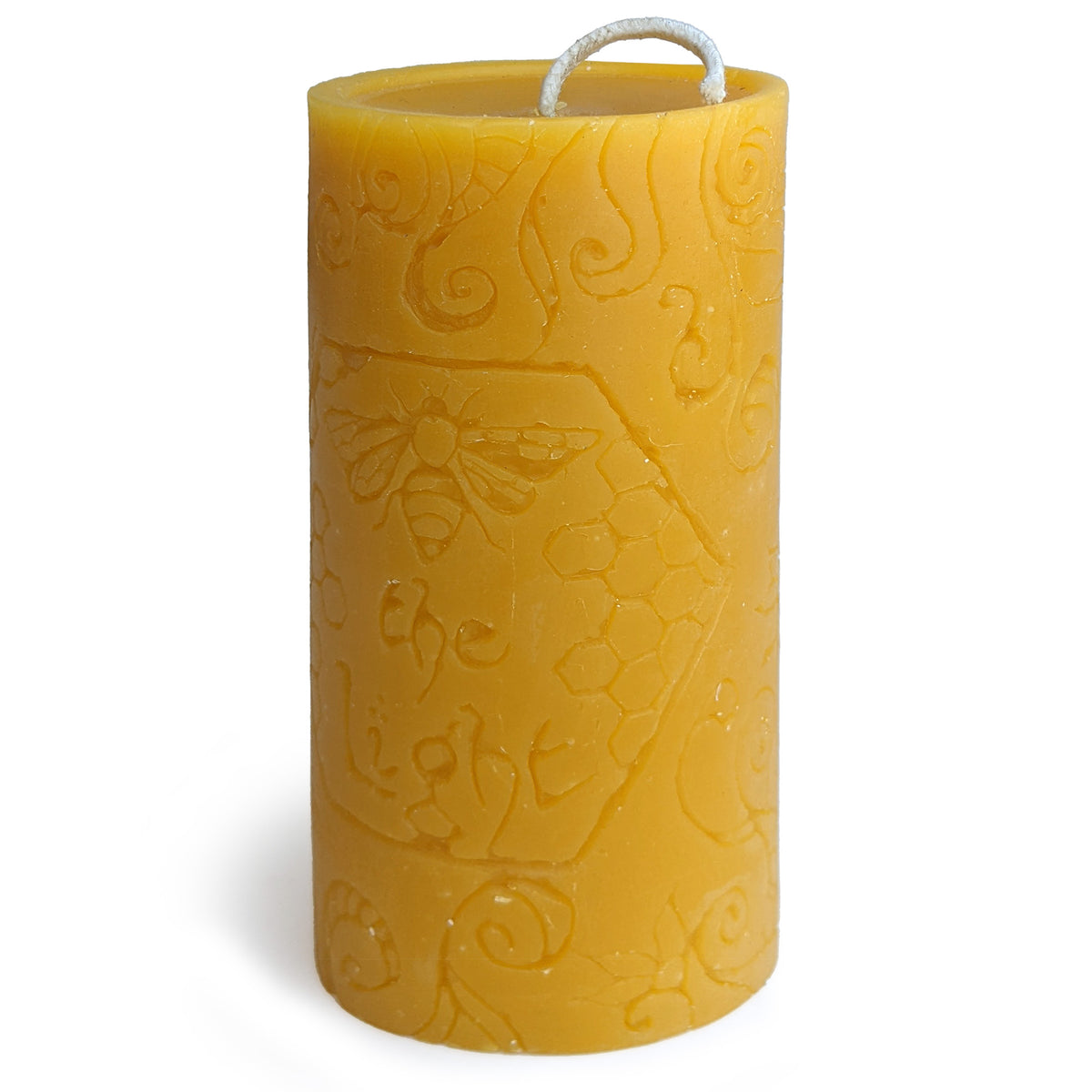 Pure Beeswax Pillar Candle | Natural Yellow| Large